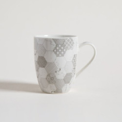 Mug De Porcelana Calcareo Grey 340 Ml (MSK) 11575