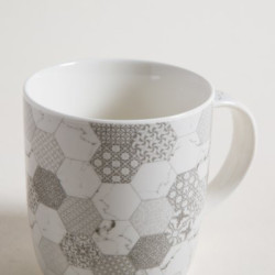 Mug De Porcelana Calcareo Grey 350 Ml (MSK) 11576