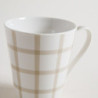 Mug De Porcelana Cuadros Beige 310 Ml (MSK) 11580