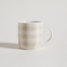 Mug De Porcelana Gingham Beige 350 Ml (MSK) 11592