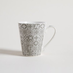 Mug De Porcelana Mosaico Grey 310 Ml (MSK) 11595