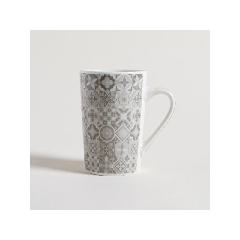 Mug De Porcelana Mosaico Grey 370 Ml (MSK) 11598