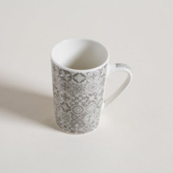 Mug De Porcelana Mosaico Grey 370 Ml (MSK) 11598