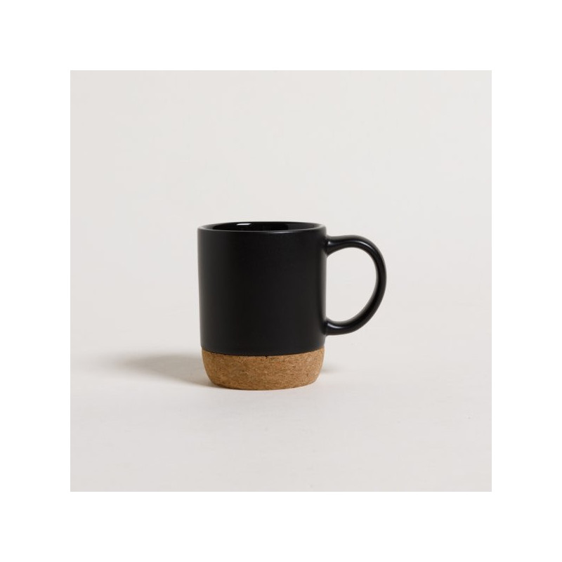 Mug Net Black Base De Corcho 190 Ml (MSK) 11669