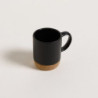 Mug Net Black Base De Corcho 190 Ml (MSK) 11669