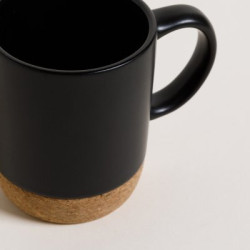 Mug Net Black Base De Corcho 190 Ml (MSK) 11669