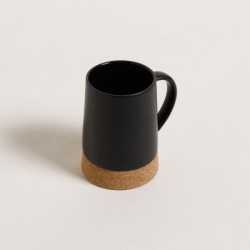 Mug Net Black Base De Corcho 410 Ml (MSK) 11671