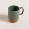 Mug Net Green Base De Corcho 400 Ml (MSK) 11673