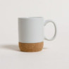 Mug Net White Base De Corcho 400 Ml (MSK) 11679