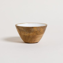 Bowl De Madera Esmaltada Saha 12,5X7 Cm (MSK) 15061