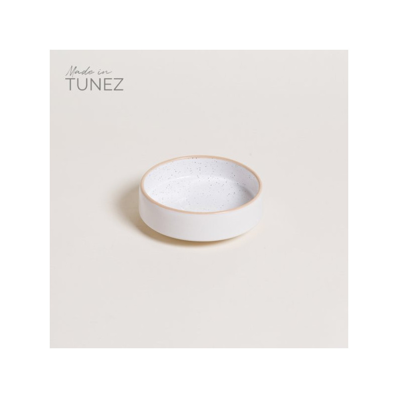 Bowl Tozeur Neo Blanco Dots Borde Natural 15 Cm (MSK) 15069