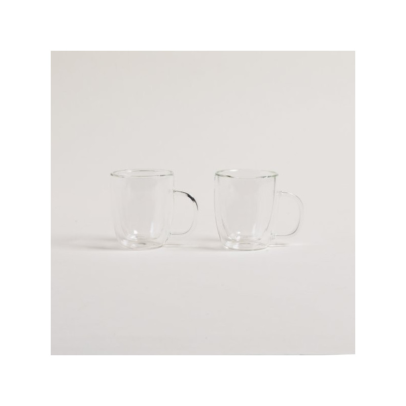 Set X 2 Mugs Doble Vidrio 120 Ml (MSK) 15262