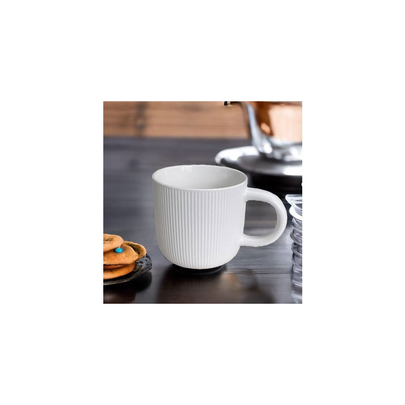 Taza De Porcelana Blanca 300 Ml (BRK) 15009