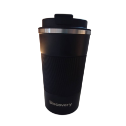 Vaso Térmico Cafetero Agarradera De Goma Discovery Negro 510Ml (CAN) 15509