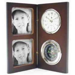 Reloj De Escritorio con Portarretratos 15X9Cm (BRK) 12768