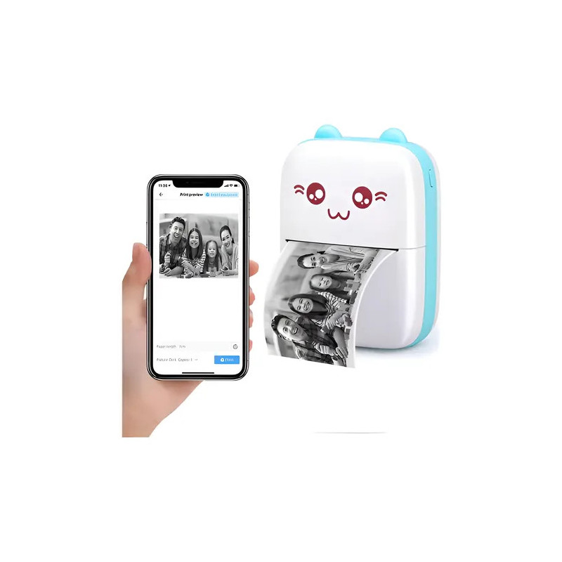 Mini Impresora Térmica Portátil Bluetooth Celular