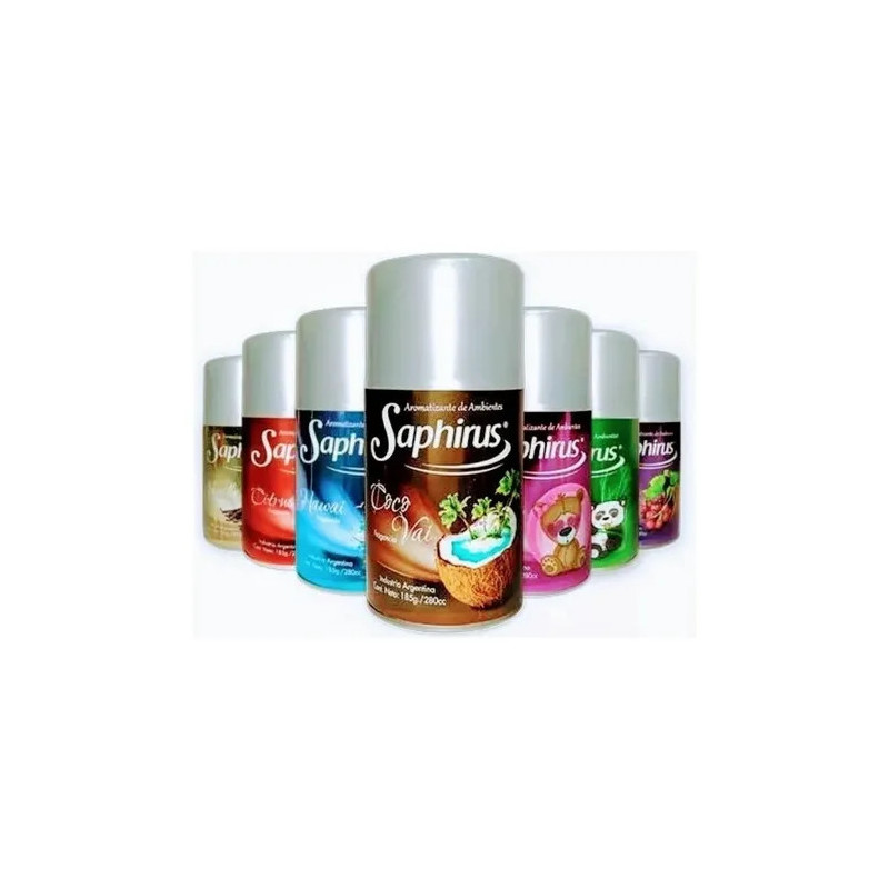 Pack 6 Fragancias Saphirus Aerosol Cell-tronic Rec