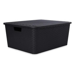 Canasto Cajón Organizador Rattan Plástico Premium