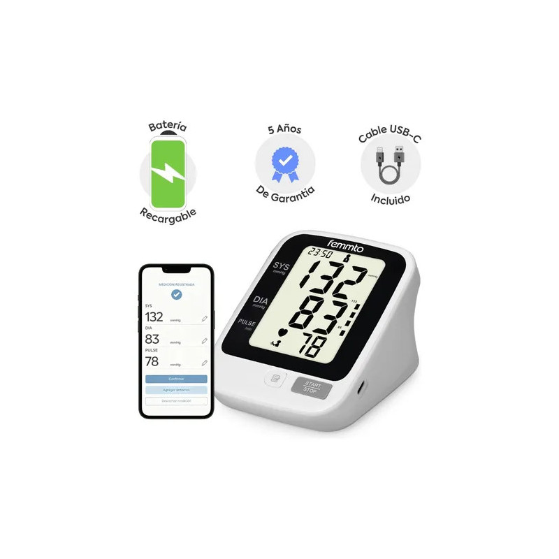 Tensiometro Digital Brazo Batería Recargable Usb M