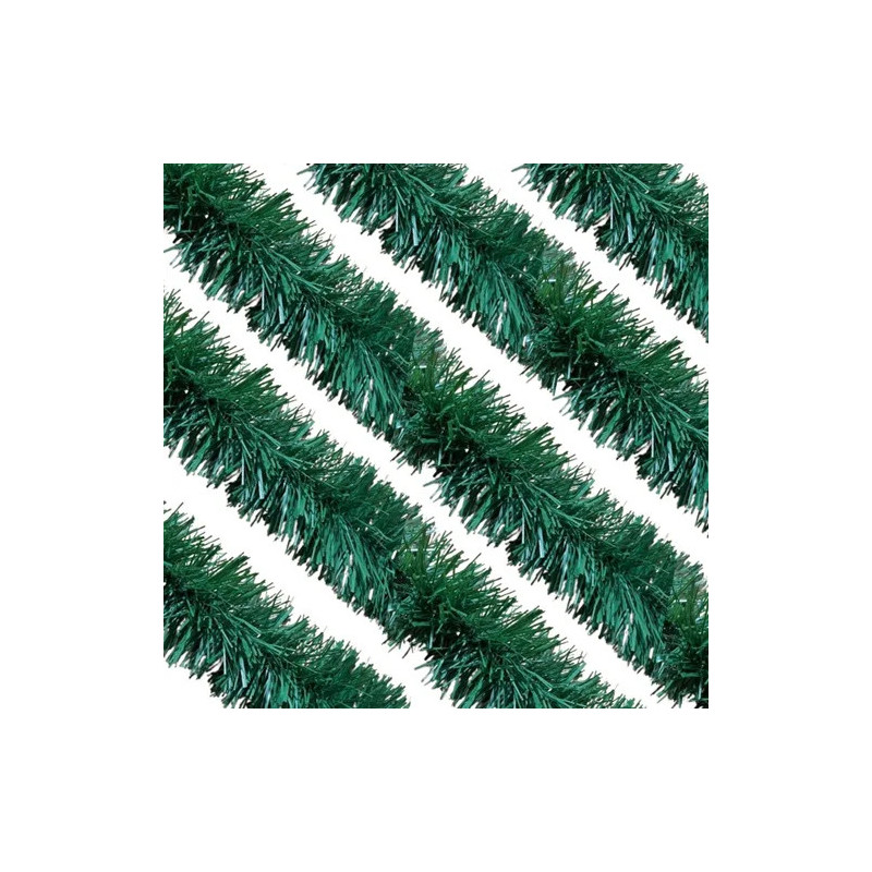 Combo 5 Boas Navideñas Verde Pino Gruesas