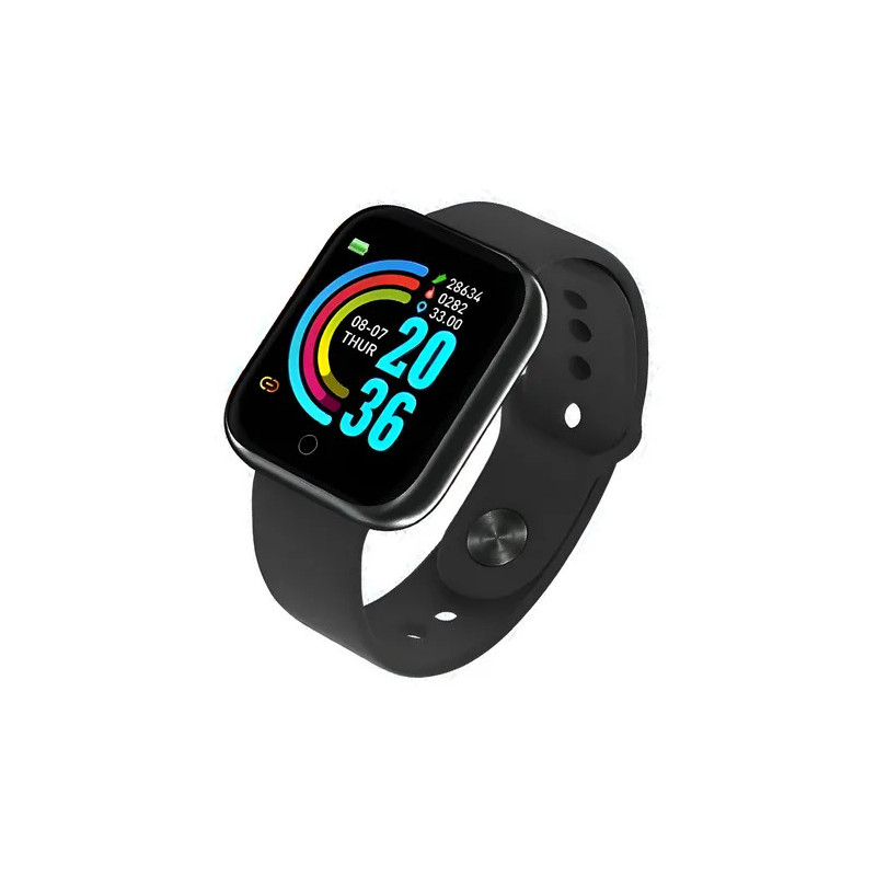 Reloj inteligente Smartwatch D20 Bluetooth Negro
