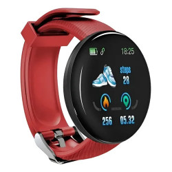 Smartwatch D18 Reloj Inteligente Fitband Redondo D
