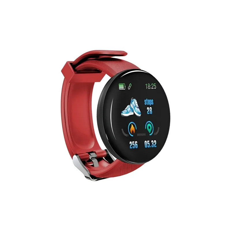 Smartwatch D18 Reloj Inteligente Fitband Redondo D