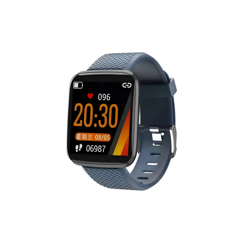 Reloj Gtc Smartwatch Swg-003-a Azul Milanés Amaril