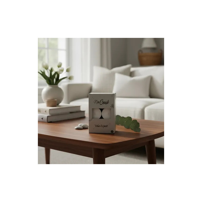 Velas Blancas Latita P/hornito Decoración Pack X