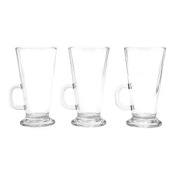 Juego Jarros Cafe X3 Vidrio Capuchino Submarino