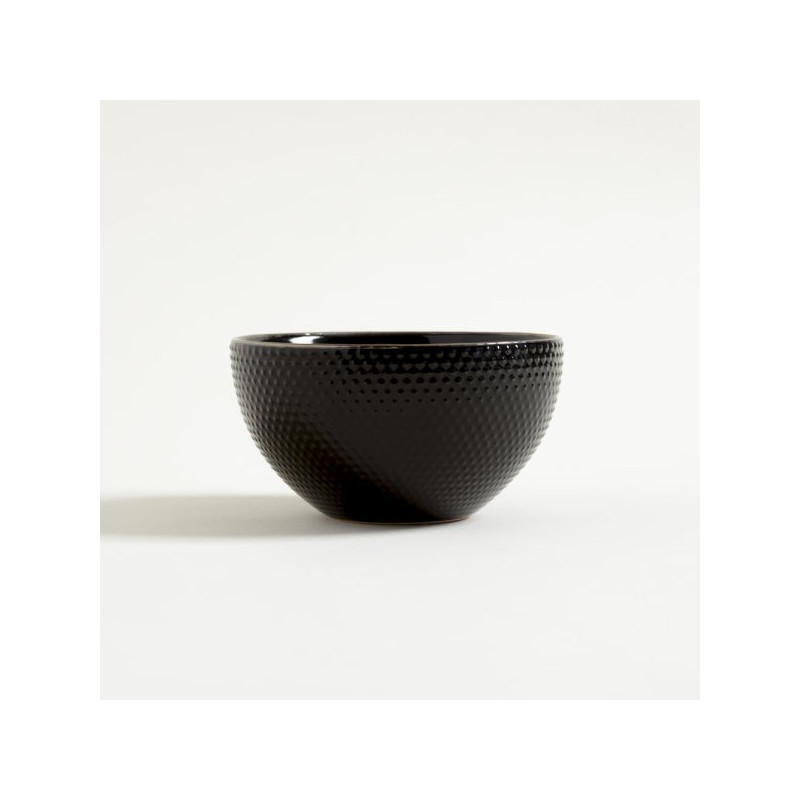 Bowl Abu Dhabi Negro Borde Dorado 14,6Cm (MSK) 8989