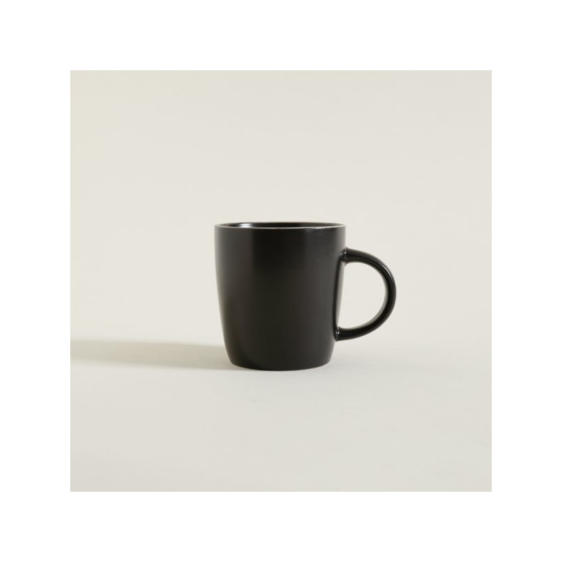 Mug Chenini Negro Borde Natural 384Ml (MSK) 11528