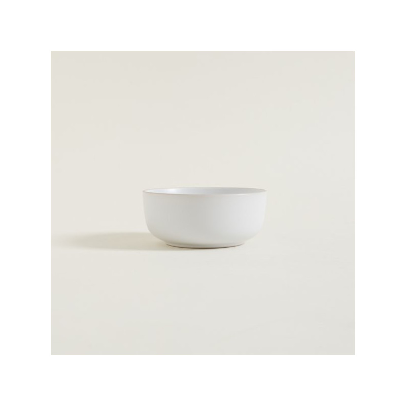 Bowl Chenini Blanco Borde Natural 14Cm (MSK) 9037