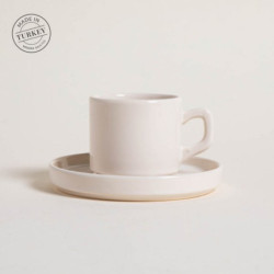 Taza Y Plato Net Crema 184Ml (MSK) 14151