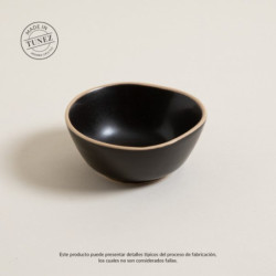 Bowl Monastir Negro Con Borde Natural 11Cm (MSK) 9224