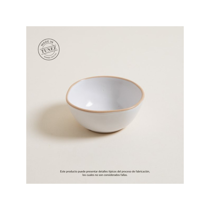 Bowl Monastir Blanco Borde Natural 11Cm (MSK) 9220