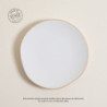 Plato Postre Monastir Blanco Borde Natural 20Cm (MSK) 12424