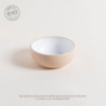 Bowl Korba Blanco Brillante Con Beige 15Cm (MSK) 9210