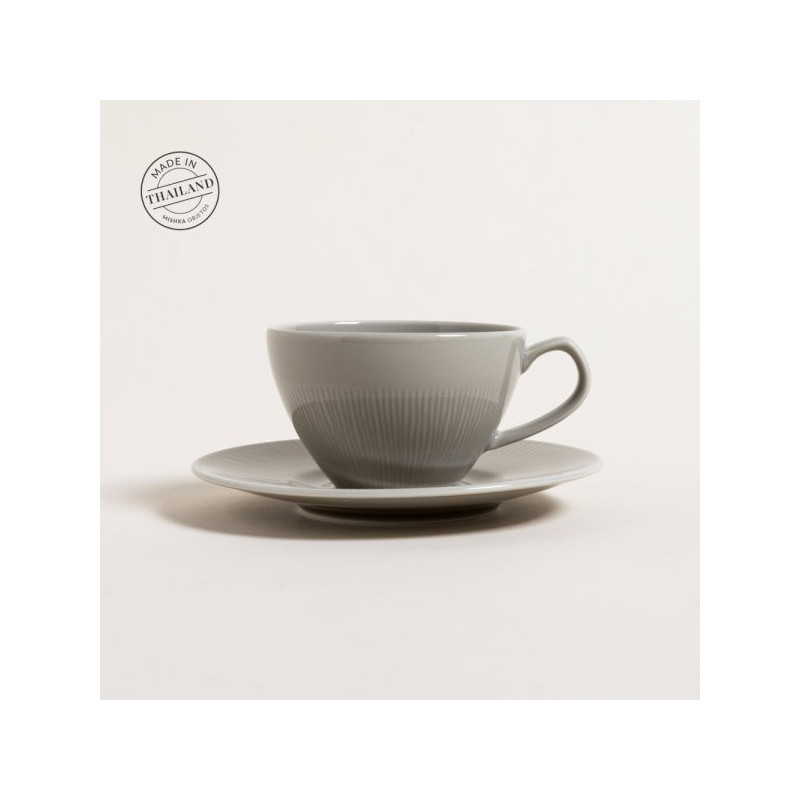 Set De Taza Y Plato Neo Silk Grey 90Ml (MSK) 13261