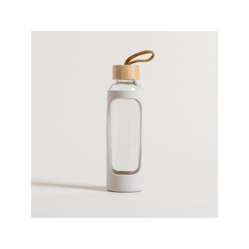 Botella Tapa Bamboo Y Funda De Silicona Mid Cream 500Ml (MSK) 8968