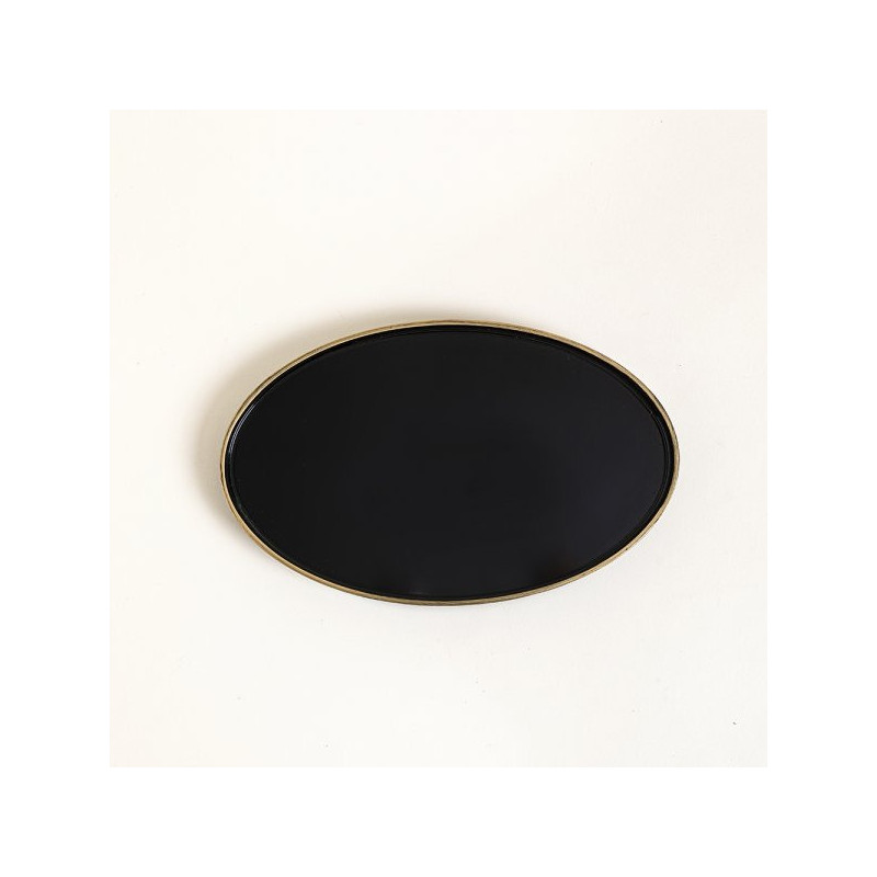 Bandeja De Polipropileno Negra Oval 28X17.5Cm (MSK) 8706