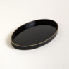 Bandeja De Polipropileno Negra Oval 28X17.5Cm (MSK) 8706