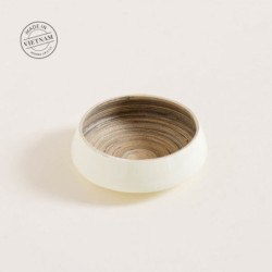 Bowl De Bamboo Tuan Cream 17X6Cm (MSK) 9100