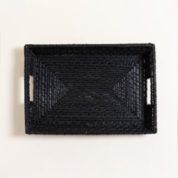 Bandeja Rectangular Vinh Negro 45,5X31,5Cm (MSK) 8840