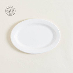 Bandeja De Acrilico Oval White 22,5X31Cm (MSK) 8671