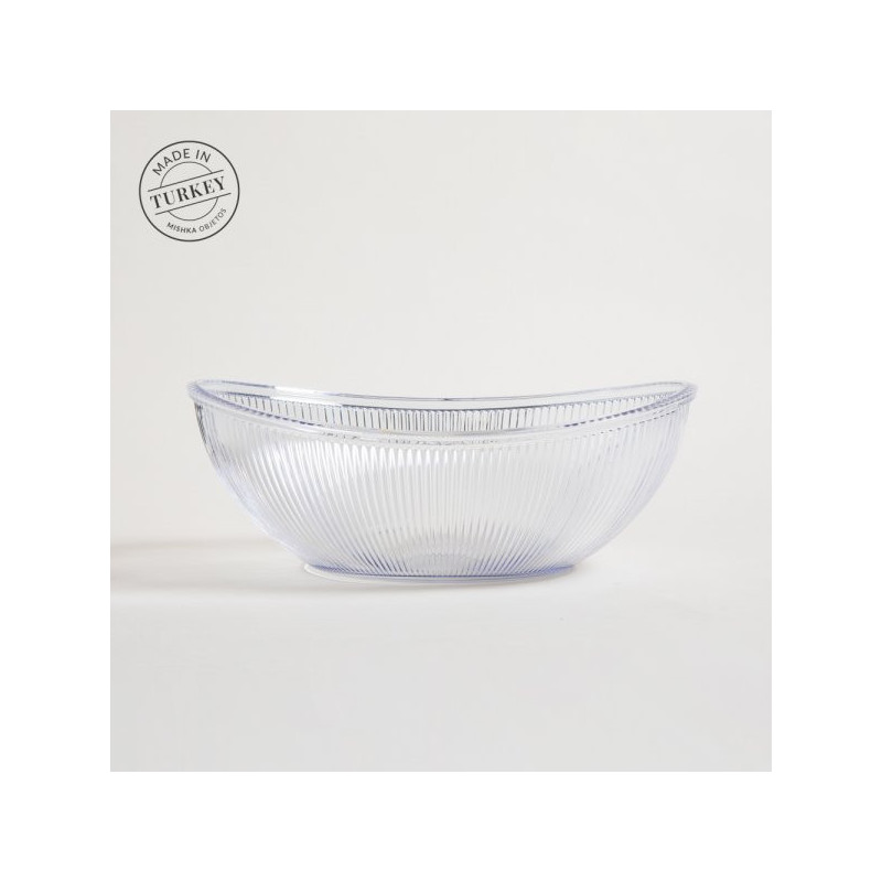 Ensaladera Oval De Acrilico Galata Transparente 3300Ml (MSK) 10261