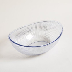 Ensaladera Oval De Acrilico Galata Transparente 3300Ml (MSK) 10261