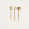 Set X 3 Utensilios De Mesa Dublin Dorado 22Cm (MSK) 13405