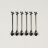 Set X 6 Cucharas Largas Acero Negro Stem 16,5Cm (MSK) 13563