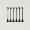 Set X 6 Cucharas Largas Acero Negro Stem 16,5Cm (MSK) 13563